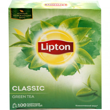 Чай зеленый LIPTON Байховый Classic green к/уп