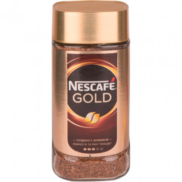 Кофе NESCAFE Gold натур. раст. сублимированный с добавлением молот. ст/б
