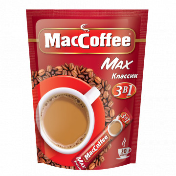 Кофе MACCOFFEE Max классик 3 в 1 м/у 20 пак