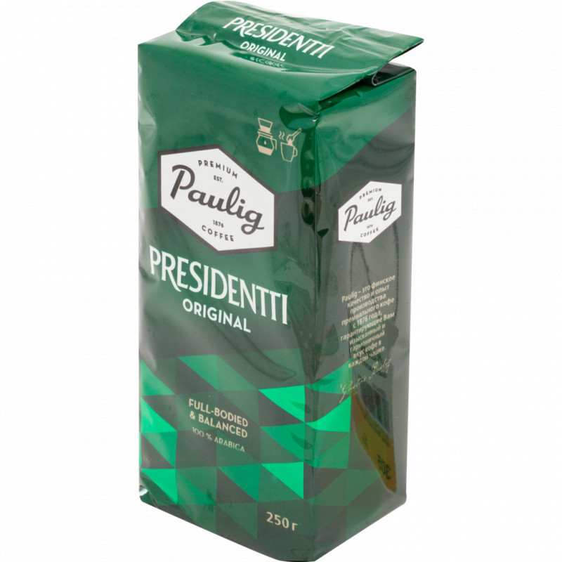 Кофе paulig presidentti. Paulig presidentti кофе молотый 250г. Кофе Paulig President 250 г молотый.