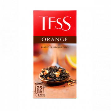 Чай черный TESS Байховый Orange к/уп 25 пак