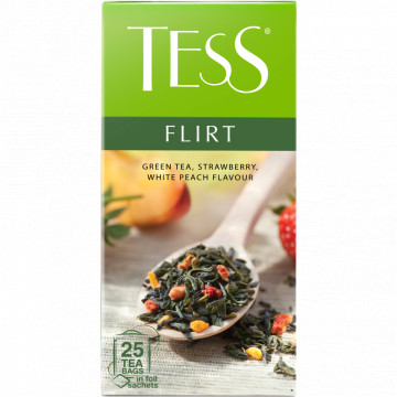 Чай зеленый TESS Флирт с добав. к/уп 25 пак