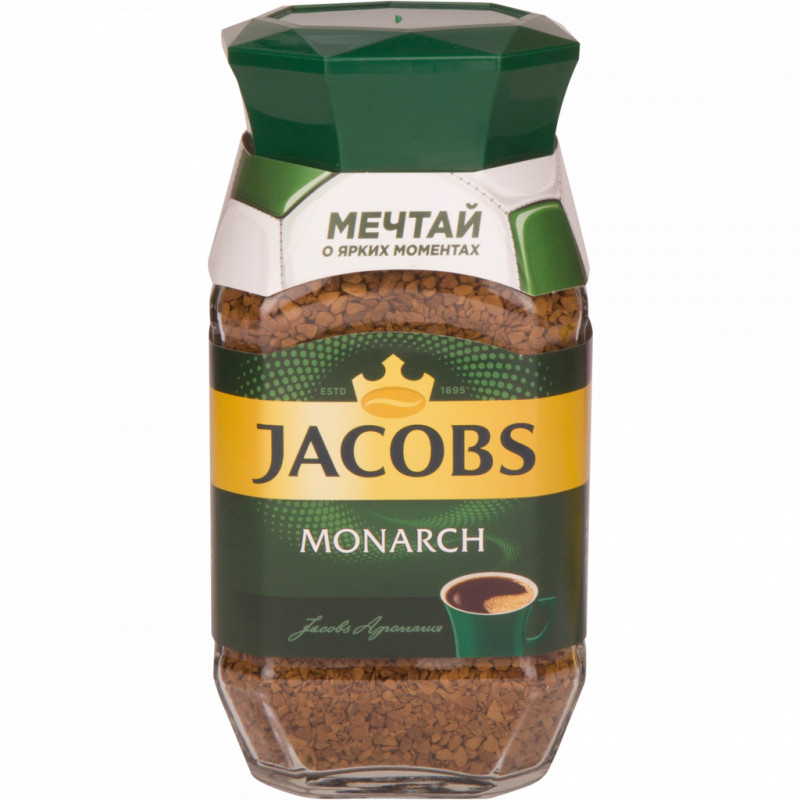 Как назывался кофе монарх. Jacobs Monarch 95 гр. Кофе Якобс Монарх растворимый 95гр ст/б. Кофе "Jacobs Monarch" с/б 95гр. Кофе растворимый Jacobs Monarch ст/б 95г.
